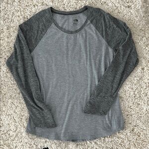 The North Face Two-Tone Gray Long Sleeve Women's Tee